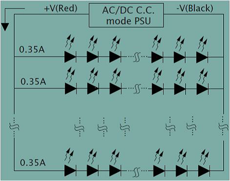constant current LEDs connected in parallel