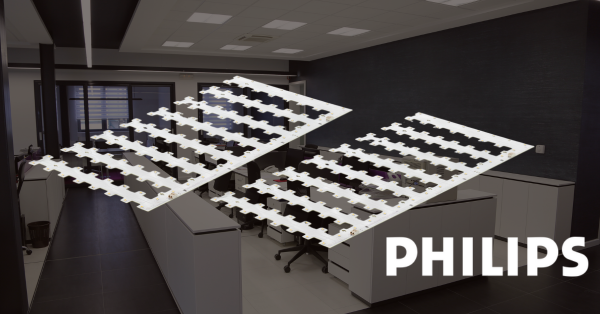 The Philips Fortimo LED Squares available from ADM Systems