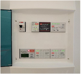 KNX devices in distribution board