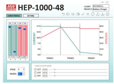 MEAN WELL battery charging software image 1