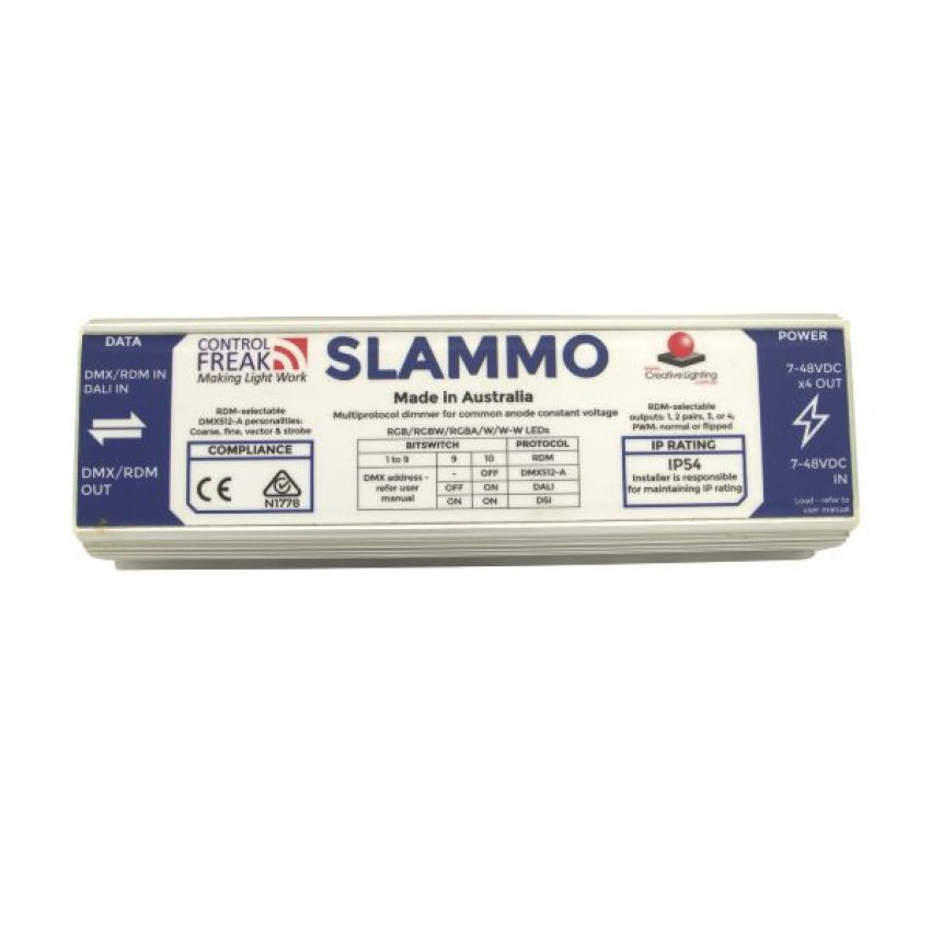 Control Freak SLAMMO V5 IP54 DT8, SLAMMO V5 PCBA in IP54 enclosure with DT8 option