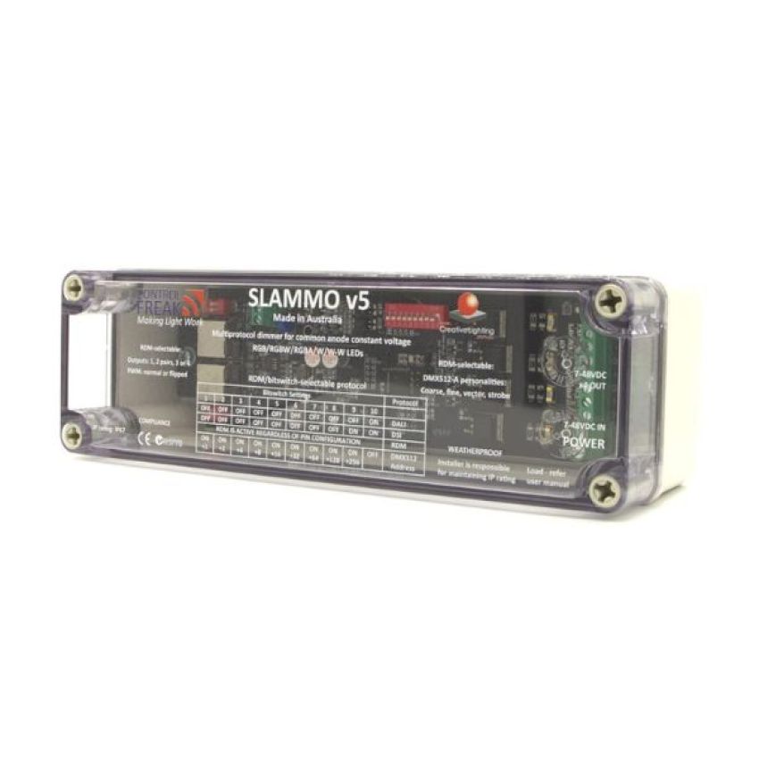 Control Freak SLAMMO V5 IP67, SLAMMO V5 PCBA in IP67 enclosure