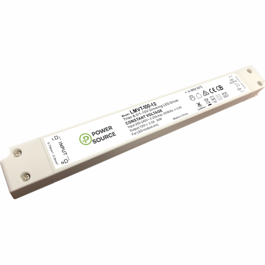 forår efter det Behandling POWER SOURCE LMVT-100-24 24V / 100W IP20 Multi-Dimmable LED Driver - Screw  Terminals