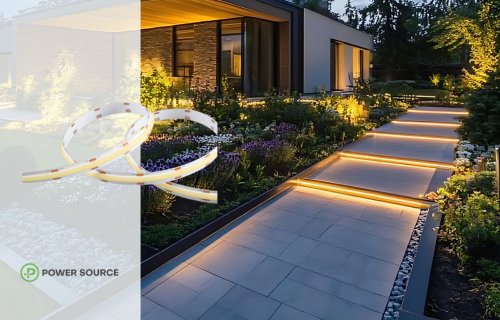 Weather & Sun-Resistant Outdoor LED Strips for Garden Pathway Lights 