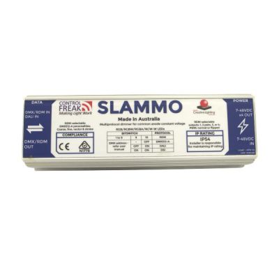 Control Freak SLAMMO V5 IP54 DT8 RGBW, SLAMMO V5 PCBA in IP54 enclosure with DT8 RGBW option