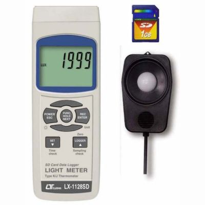 Light Meter for All Light Types with SD Card Data Logger