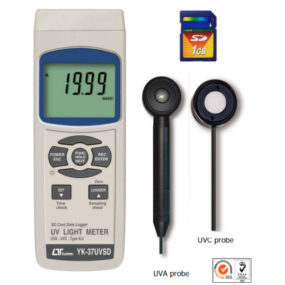 LUTRON YK-37UVSD UVA UVC Light Meter