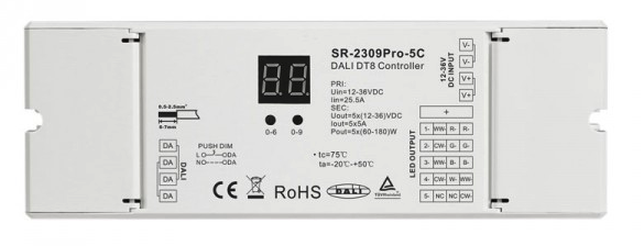Sunricher SR-2309PRO-5C DALI RGBCW LED Controller