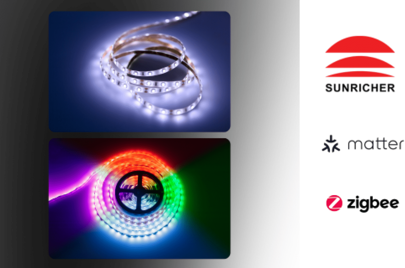 Sunricher LED Controllers with Matter and Zigbee Technology